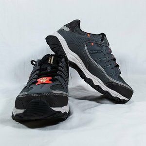 Skechers Afterburn M-Fit Men's Athletic Shoes-Black/Charcoal-Size 11 Wide NEW